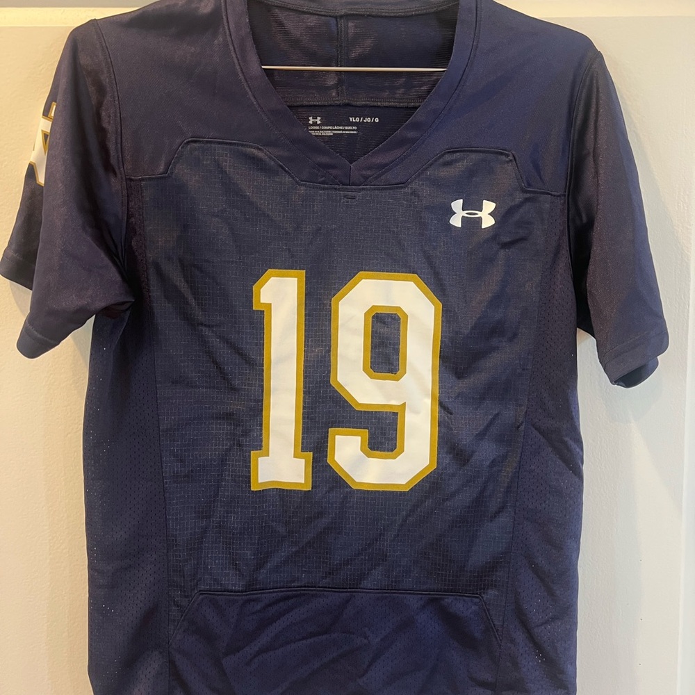 Under Armour Kid's Notre Dame Jersey-Size Large